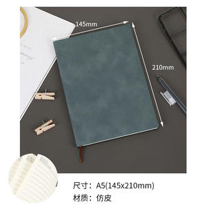Business Office Notebook <b>A5</b> A6 Imitation Leather <b>Notepad</b> Solid Color Customizable Journal Notebook Wholesale - Product Image 6