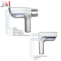 Top 6D Machine d'extension de cheveux intelligente électronique Extension de cheveux invisible sans trace de troisième génération Kit d'extensions de cheveux à 10 broches