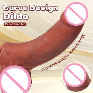 Realistico Dildo Gigante Giocattoli Sessuali in Silicone a Doppio Strato Dildo Enorme Realistico Stimolatore Punto G per Donne Coppie Massaggio - Product Image 4