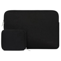 Vente en gros de housses pour ordinateur portable en néoprène de 13-14 pouces, sac d'ordinateur pas cher avec petite housse de protection