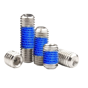 Chống ăn mòn Hex ổ cắm đặt vít cup điểm <span class=keywords><strong>Grub</strong></span> vít với pre-áp dụng màu xanh threadlocker thép không gỉ <span class=keywords><strong>Grub</strong></span> vít - Product Image 4