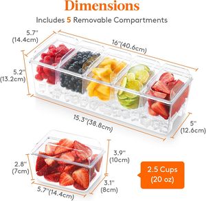 Rectangular <b>Plastic</b> Food Storage <b>Container</b> With <b>Lid</b> Transparent Airtight Stackable Fresh Keeping For Refrigerator Use - Product Image 6