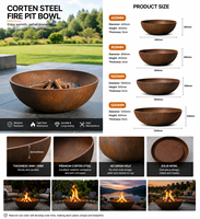 Bac à eau en acier durable personnalisé pour la décoration de jardin et l'architecture paysagère