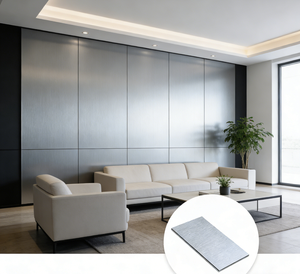 Panneau composite en aluminium brossé argenté 3 mm, revêtement PE, plaque décorative ACP pour revêtement mural <span class=keywords><strong>extérieur</strong></span> et panneau signalétique de cuisine - Product Image 4