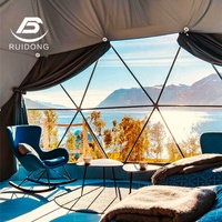 Tentes de camping glamping de luxe d'occasion toute l'année Dôme pour hôtel