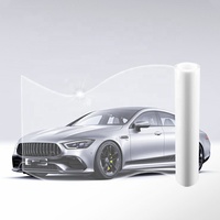 LEONARDOFILM Film de protection de peinture automobile brillant en TPU PPF, résistant aux UV, anti-rayures, auto-réparateur, pour enveloppement complet de la carrosserie