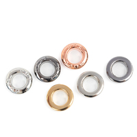 Anneau décoratif de chaussure avec logo personnalisé œillets en métal 3mm/4mm/5.5mm pour vêtements, sacs, accessoires de vêtement, œillets à boucle