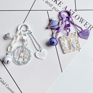 Dễ thương phim hoạt hình Acrylic ảnh kỹ thuật số linh hoạt trái tim chuông Keychain DIY quà tặng khuyến mãi - Product Image 5