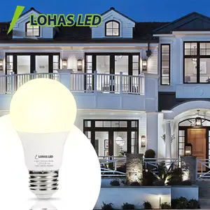 LOHAS工場新製品調光不可6W500lm A19 3000K 5000KウォームクールホワイトライトセンサーナイトLED電球