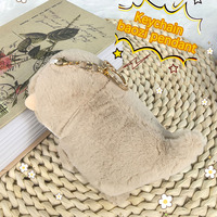 Porte-clés loutre en coton créatif, jouet en peluche pour sacs et poupées, couleur rouge