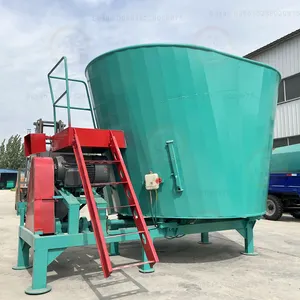 vertical horizontal type tmr fodder mixing machine/cow cattle camel animal feed mixer for dairy farm equipment