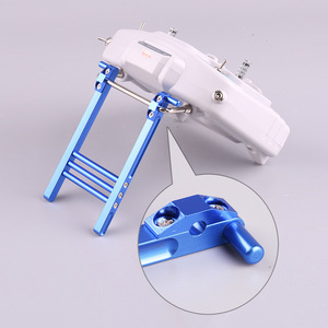 Aluminum Remote <b>Control</b> Transmitter <b>Stand</b> For Rc Vehicles Blue Universal Support Bracket With Reinforced Design - Product Image 1