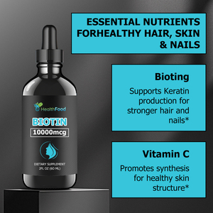 Suplemento Nutricional Personalizado al por Mayor, Gotas Líquidas de Biotina 10000mcg, Favorece la Firmeza de la Piel, Productos de Belleza, Bebida de Biotina en Gotas - Product Image 5