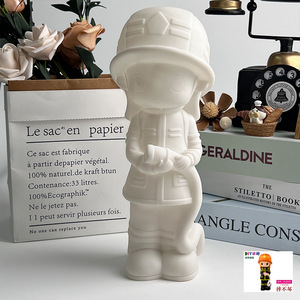 Khủng Long Mới Mô Hình Tự Làm Màu Đồ Chơi Sơn Chất Lỏng Vinyl Trắng Trống Trang Trí Hình Dạng Khác Nhau Chất Lỏng Gấu Với Tiền Xu Hộp - Product Image 2