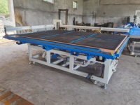 Machine de découpe de verre manuelle avec fonction de retournement, flottabilité pneumatique, inclinaison, chargement facile, vente directe d'usine, chargement et rupture avec flottabilité pneumatique