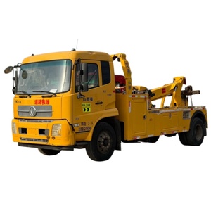 Camion de remorquage diesel manuel d'occasion à bas prix avec rotateur de carrosserie, dépanneuse de seconde main 15 tonnes, camion de remorquage avec rotateur - Product Image 1