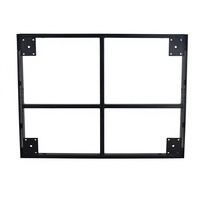 FL-12D Châssis supérieur en métal avec pare-chocs pour accessoires de haut-parleur, pour crossover externe, line array, grille double 12 pouces, professionnel haute performance