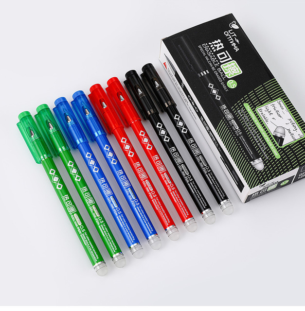 Erasable Gel Ink Pen for School Students Fine Point 0.5mm Smooth Blue and Red Writing and Drawing for Planner Promotional Use