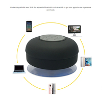 Haut-parleur Bluetooth Portable pour la douche, enceinte de qualité supérieure, enceinte étanche, avec ventouse, pour la piscine