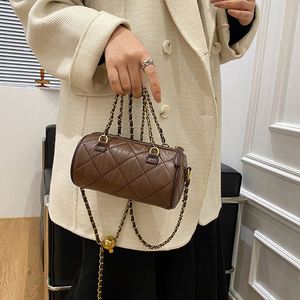 Bolso de Hombro de Diseño Original Geométrico con Cadena Decorativa de Alta Calidad, Estilo Bohemio Vintage Preppy de Lujo para Mujer - Product Image 4