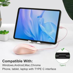 In Stock Type C Ergonomic Light Weight c Port Wired <b>Mouse</b> Silent Wired <b>Mouse</b> for Laptops Tablet and Mobile Phones - Product Image 3