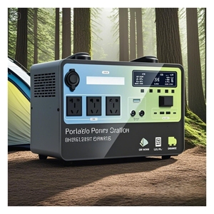Station d'alimentation portable 220V pour extérieur, batterie solaire LiFePO4 2000Wh, compatible voiture, pour camping, conduite autonome, secours d'urgence, alimentation en direct - Product Image 2