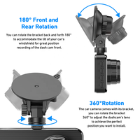 Caméra embarquée double objectif FHD 1080P 170° à succès commercial °   Enregistreur grand angle avec capteur G, garantie 1 an