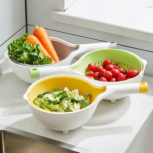 Huamili Unique <span class=keywords><strong>Design</strong></span> Passoire à légumes et fruits Panier de vidange écologique Outil de cuisine - Product Image 4