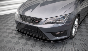 Personalización de Fábrica, Divisor de Labios Delantero para Parachoques de Coche, Estilo MAX, en ABS Negro Brillante, para <span class=keywords><strong>Seat</strong></span> <span class=keywords><strong>Leon</strong></span> <span class=keywords><strong>FR</strong></span>/Cupra MK3 2012-2016 - Product Image 6