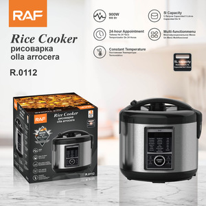 Cuisinière à riz multifonctionnelle 5L en acier inoxydable avec contrôle mécanique de la minuterie, compatible avec les normes américaines et les prises internationales - Product Image 6