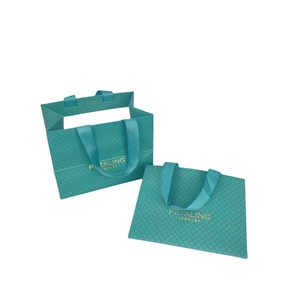 CMYK Printing Customized Logo Paper Bags With Handles <b>Ribbon</b> Bow <b>Wedding</b> Gift Paperbag Packaging Boutique Bags - Product Image 1