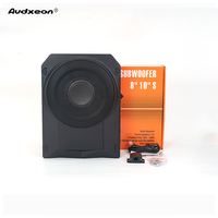 Subwoofer actif mince de 10 pouces pour voiture, sous siège, classe AB, 75 mm, profil bas, haut-parleur de basses alimenté OEM ODM