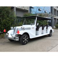 Voiture de golf électrique à énergie nouvelle de style vintage, 12 places, avec batterie 48V/72V, à vendre, bus touristique