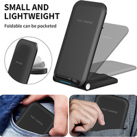 Support pliable chargeur sans fil 3-en-1 Station de charge iPhone pour AirPods pour Apple Watch Station de charge avec accessoire pour écouteurs