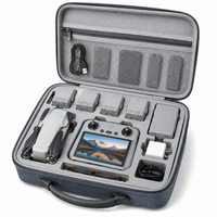 Étui de transport pour drone EVA, coque rigide antichoc avec insert en mousse personnalisé, compartiments multiples, poignée, sangle, OEM ODM