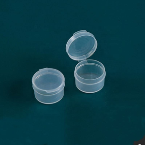Tarro de plástico con tapa a presión, envase cosmético de PP, tarro de plástico transparente, envase redondo de plástico - Product Image 6