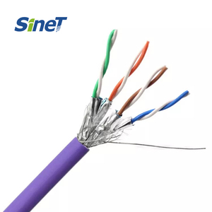 Venta al por mayor Descuento Cat-7 <span class=keywords><strong>SFTP</strong></span> Cable 23AWG/22AWG Cobre puro sólido 4 pares Pase la prueba 10G Cat 8 UTP Cable Cables de comunicación - Product Image 5