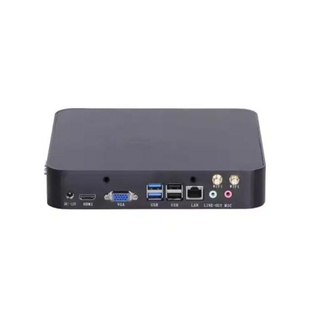 2026 Hot Selling HY1001 Mini PC Linux Computer I7 8650U Dual DDR4 64G RAM M.2 512G SSD Desktop Computer PC