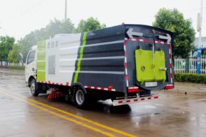 Camión de Basura Dongfeng DFAC de Una Sola Fila 4x2 con Barredora de Carreteras de Un Solo Eje, Vehículo de Lavado a Alta Presión, Recolección de Aguas Residuales y Sanitización - Product Image 5