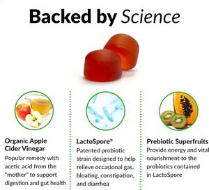 प्रोबिसोलिम बल कारक सेब साइडर सिरका गुम्मस कार्बनिक लैक्टोज और प्रोबायोटिक्स शामिल हैं - Product Image 5