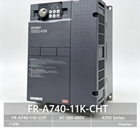 Variateur de fréquence Mitsubishi FR-A740-11K-CHT à économie d'énergie, 11000W, triphasé, pour ligne de production d'emballage de moteurs