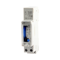 Naidian SUL180a Sakelar Waktu Terprogram 24 Jam Interval 15 Menit Timer Gear 16A 220-240VAC Bertenaga Baterai