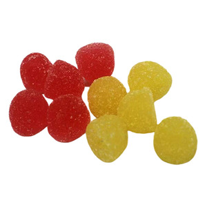 Caramelos de goma con sabor a jugo de fruta Halal Arena agria Limón y fresa Caramelo suave en caja Caja de embalaje Embalaje - Product Image 3