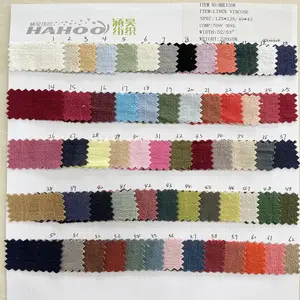 <span class=keywords><strong>Tissu</strong></span> en viscose et <span class=keywords><strong>lin</strong></span> biologique tissé, couleur unie, respirant, dé<span class=keywords><strong>lavé</strong></span> à la pierre, vente en gros pour vêtements - Product Image 3