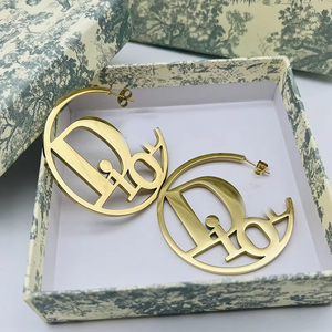 Orecchini Pendenti Geometrici con Diamanti in Acciaio Inossidabile Placcato Oro 18k per Donne <span class=keywords><strong>Gioielli</strong></span> di Lusso Ipoallergenici - Product Image 6