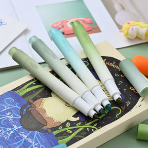 Ensemble de stylos surligneurs à pointe oblique en feutre, protection des yeux, marqueur, journal intime, stylo fluorescent - Product Image 5