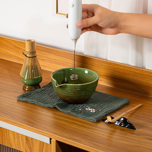 <span class=keywords><strong>Kit</strong></span> complet de <span class=keywords><strong>thé</strong></span> <span class=keywords><strong>matcha</strong></span> avec mousseur électrique, fouet en bambou, bol en céramique et mousseur électrique - Product Image 6