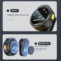Microfono Lavalier Wireless Professionale Plug and Play con Display LED di Potenza Custodia di Ricarica Portatile per Creatori di Contenuti e Registrazioni