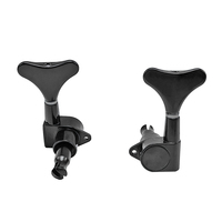 Factory Direct Bass Hardware Accessories 2R2L Metal Sealed Tuners Machine Heads Black for Four String Basses