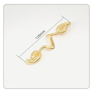 Creative Vintage Drawer Pulls Zinc Alloy Leaf-Shaped Cabinet Wardrobe <strong>Door</strong> Handles <strong>Knobs</strong> - Product Image 3
